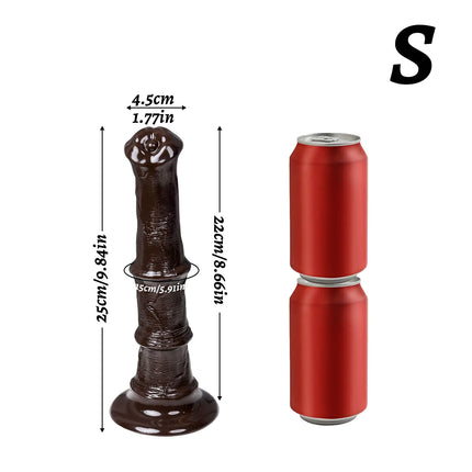 Extra Long Anal Plug Horse Dildos for Masturbating Vagina Anal Massager G-Spot Stimulator Butt Plug Adult Sex Toys for Women Men