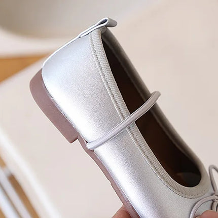 Children Flats Spring Summer Autumn Kids Shoes Girls Oxfords School Gold Silver Toddler Soft Pu Leather Shoes For Girl
