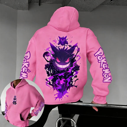 2026 Pokémon Game Gengar Collaboration Hoodie Spring/summer New Harajuku Men's and Women's Loose Casual Parent-child Sweater