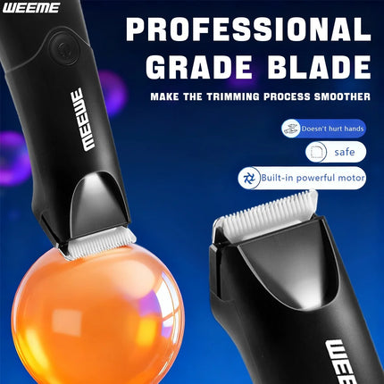 WEEME Electric Body Hair Trimer for Women Men USB Rechargeable LCD Display Painless for Bikini & Body No Skin Contact Compact