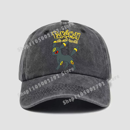 Pokemon Baseball Caps Pikachu Kawaii Anime Figures Sunshade Hats Summer Outdoor Parent-Child Sunhat Trendy Duck Tongue Cap Gift
