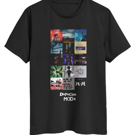 Depeche Mode The Singles Tour Graphic Printed Casual Loose Short Sleeved Rock Sports T-shirts Vintage Clothing Fans Gift Unisex