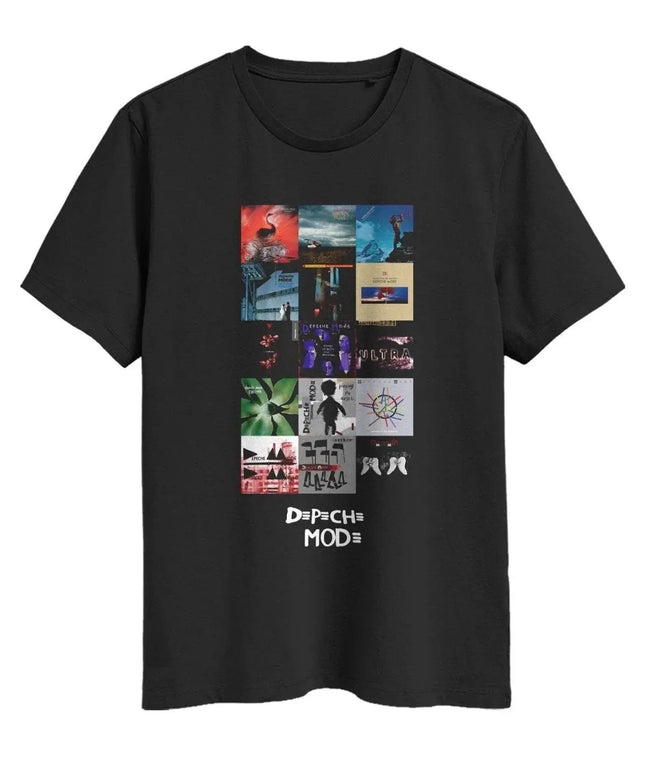 Depeche Mode The Singles Tour Graphic Printed Casual Loose Short Sleeved Rock Sports T-shirts Vintage Clothing Fans Gift Unisex