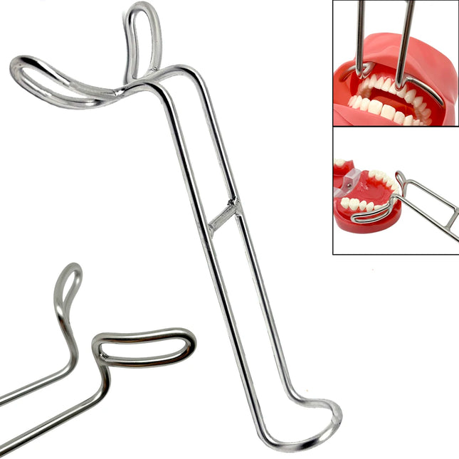 Dental Double-headed Retractor Stainless Steel Dental Mouth Expander Lip Retractor Intraoral Cheek Upper Lower Lip