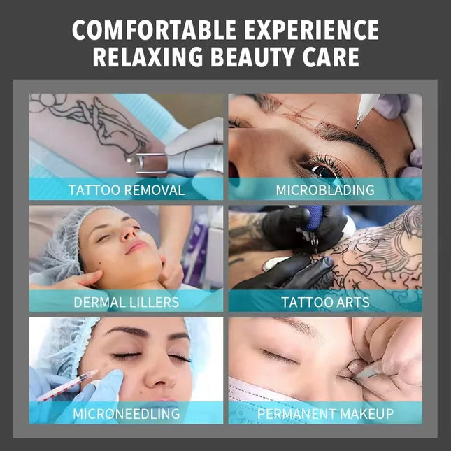 79.9% Goosica Tattoo Cream Before Permanent Makeup Face and Body Microblading Piercing Eyebrow Lips 10g