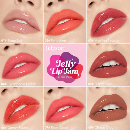 Little Round Jar Multi-Color Jelly Lip Balm for Lips and Cheeks Vibrant Colors Moisturizing and Nourishing Lip Nectar