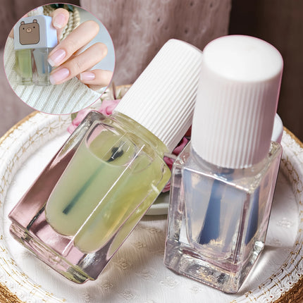 D01 water-based armor oil 2-Bottle Set No-Bake Nail Polish Quick-Dry Long-Lasting Peelable Water-Based Nail Polish Kit