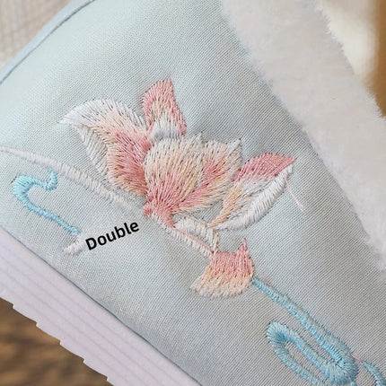 Chasing Moon Hot Sale Of The Season New Style Ming Dynasty Hanfu Shoes National Style Upturned Head Cotton Shoes Ancient Wedding