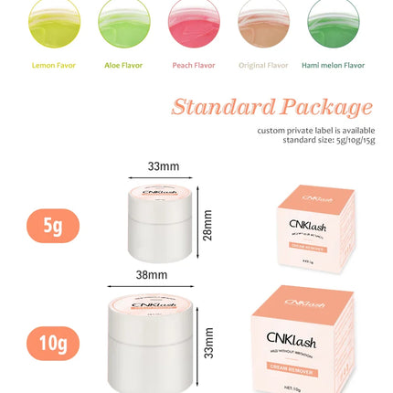 CNK  brand 5G 10G 15G eyelash extension gel cream safety makeup remover inventory, eyelash glue removal cream factory wholesale