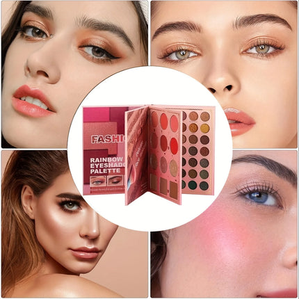 82 Colors Eyeshadow Palette Matte Shimmer Glitter Waterproof Blendable Pigment Makeup Set for Cosplay Party Festival Eye Makeup