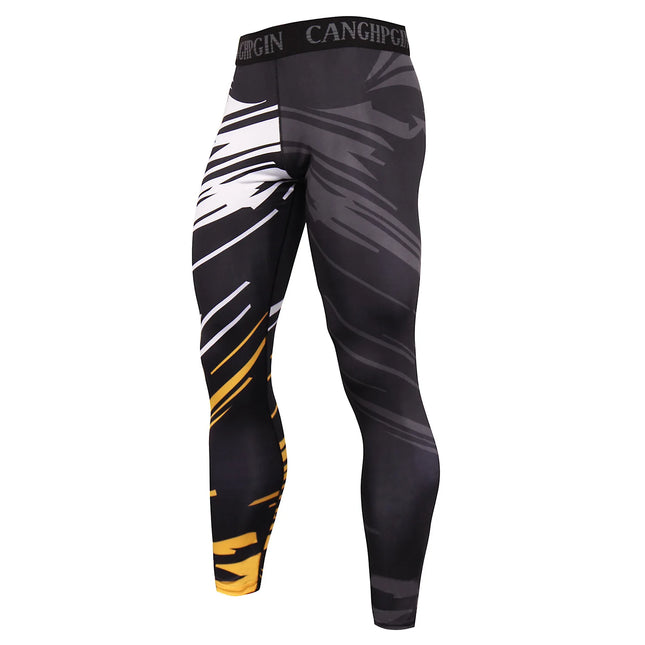2025 New Men's Jiu Jitsu Spats Stappling Compression Tights Pant Training BJJ No Gi Grappling Leggings Gym Fitness Trousers