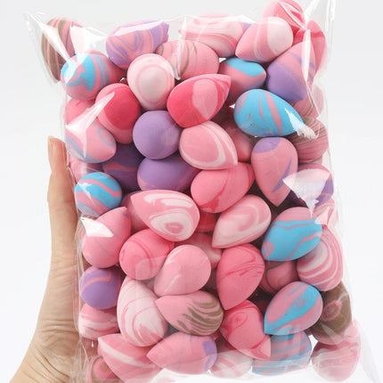 10/20/30/50/100Pcs Mini Makeup Sponge Set, Dual-Use Wet/Dry Beauty & Blenders for All Skin Types