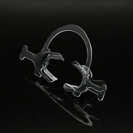 Disposable Transparent Lip and Buccal Retractor with Handle for Dental Use Orthodontic Mouth Opener Tool