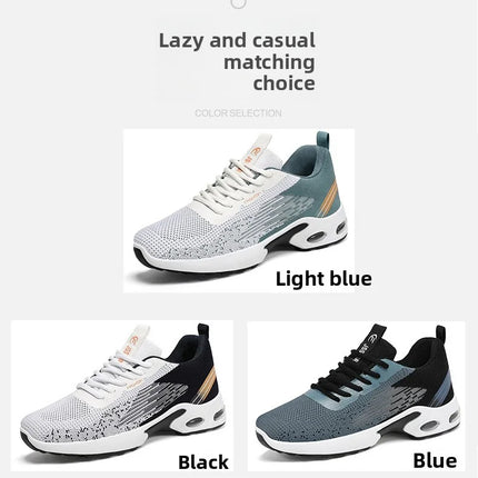 Ultralight Running Shoes for Men Casual Breathable Mesh Sneakers Anti-slip Fashion Solid Colour Men's Shoes Plus Size 47