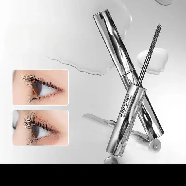 Waterproof Silk Fiber Mascara Metal Iron Lashes Black Long Curling Non-clumping Eyelash Extensions Cosmetic Makeup for Eyes