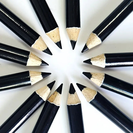 1-20Pcs Waterproof Eyeliner Pencil Long-Lasting High Pigmented Black Wooden Eyeliner Eyebrow Pen Hard Refill Smooth Eyes Makeup