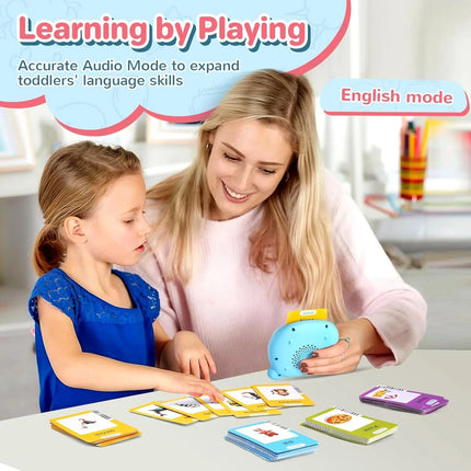 Talking Flash Cards for Toddler 1-6 Year Olds, Learning Montessori Toys with 510 Sight Words, Pocket Speech for Toddlers Therapy