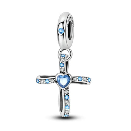 Ancient Egypt's 925 Sterling Silver Guardian Pharaoh&Devil's Eye&Pyramid Sphinx Dangle Charm Fit DIY Bracelet Necklaces Jewelry