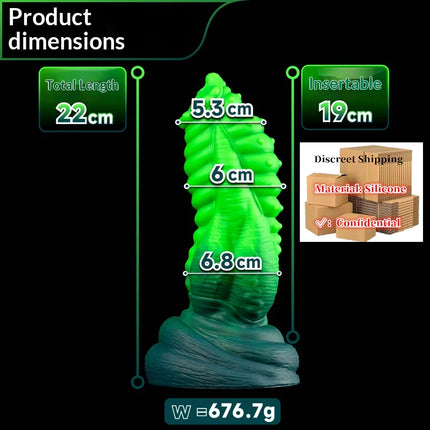 Huge Alien Tentacle Butt Plug Fantasy Anal Dildo Rear Stimulator Adult G-spot Sex Toys Waterproof Silicone Strong suction cup 18