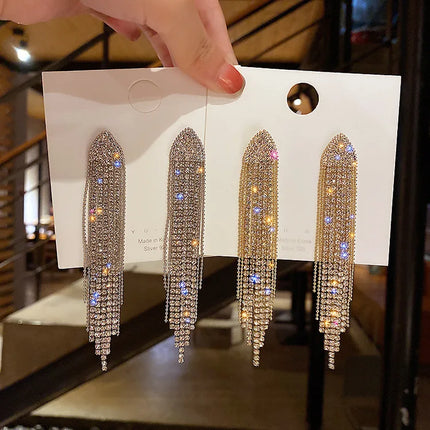 New Fashion Trend Unique Design Elegant Delicate Zircon Butterfly Tassel Earrings For Women Jewelry Wedding Party Premium Gifts