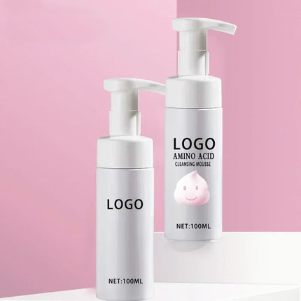 Custom Logo Camellia Cleansing Mousse Private Label 100ml Moisturizer Powerful Makeup Remover Foaming Amino Acid Unisex Cleanser
