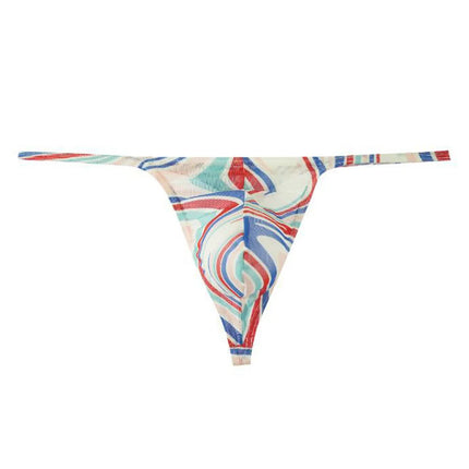 Men Print Thongs G Strings Briefs Sexy Accessories Hot Underwear Low Rise Bikini Sissy Pouch Hot Lingiere Breathable Underpants