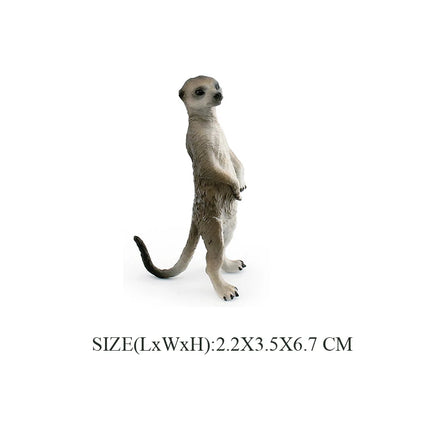 Realistic Forest Wild Animal Capybara Beaver Badger Wolverine Raccoon Meerkat Badger Model Figure Collector Toys for Kids