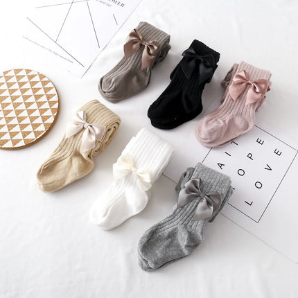 0-4 Years Pantyhose For Infants Newborns Toddlers Cotton Tight For Kid Spring Autumn Baby Girls Tights Beautiful Bowknot Mesh