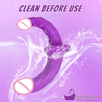 Strapless Strapon Dildo Vibrator 3 in 1 Sex Toys for Adult Double Penetration Anal Plug Anal Beads Vibrators for Women Lesbian