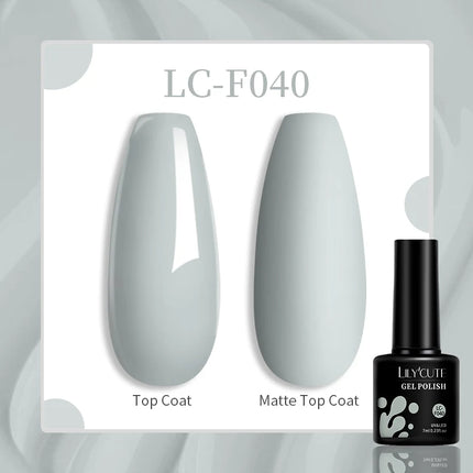 LILYCUTE 7ML Glitter Gel Nail Polish Sparkling Semi Permanent UV Gel Colorful Shinning Gel Varnish Nail Art Soak Off UV LED Gel