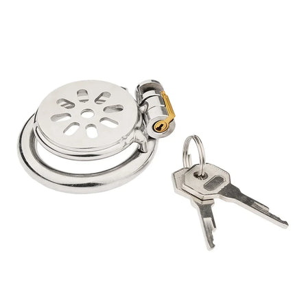 Male Super Mini Chastity Cage Stainless Steel Chastity Device Penis Cage Cock Ring With Lock Sex Toys For Men BDSM Sissy