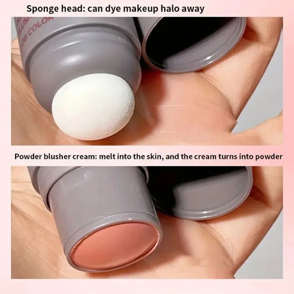 -Blush Stick Double-ended Expansive Color Natural Long Lasting Matte Makeup Monochrome Creamy Rouge Blush Stick