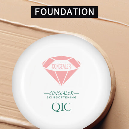 QIC High Coverage Concealer Cover Anti Dark Circle Freckle Lasting Waterproof Foundation BB Cream for Face Makeup Base Cosmetics