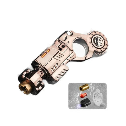 Stress Relief Sensory Toy Shell-Ejecting Metal Alloy Pistol Tactical Style EDC Office Desk Shooting Gadget for Boys Collectors