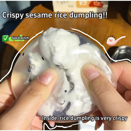 Creative Rice Dumpling Crispy Leather Ball Can Be Crushed Three Times Small Ball Giant Decompression Hand Ball Venting Toys