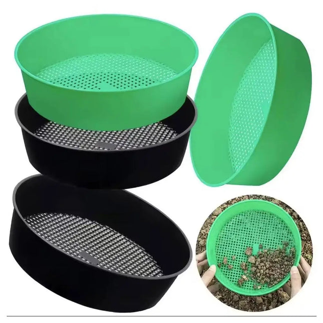 Plastic Soil Sieve Filter Mesh for Soil Stone Sifting Filtration Home Garden Flower Plant Nursery Tools
