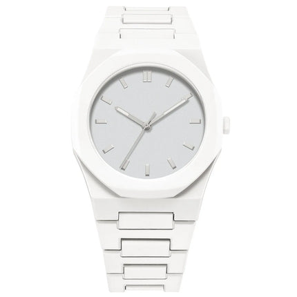 Men's Casual Lightweight Sports Business Watch Minimalist Design Plastic Strap Quartz Wristwatch