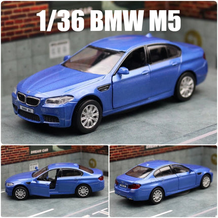 1/36 BMW M5 Sedan Toy Car Model For Children RMZ City Diecast Alloy Metal Miniature Pull Back Collection Gift For Boys Kid