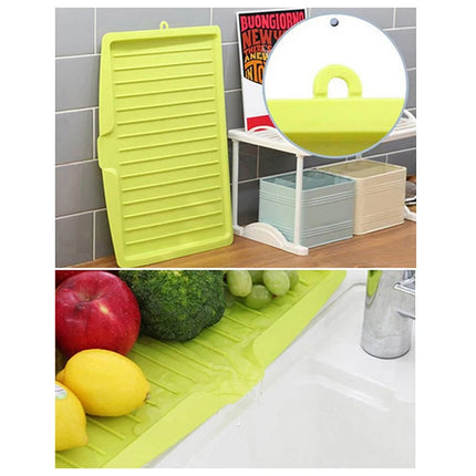 Kitchen Silicone Drain Rack Dish Drainer Tray Large Sink Drying Rack Worktop Organizer Drying Rack for Kitchen Dishes Tableware