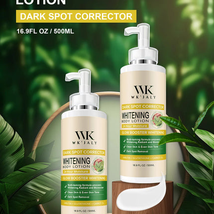 WK JALY Glow Booster Whitening Body Lotion, With Glutathione, Remove Dark Spots, Melanin, Even Skin Tone Cream for All Skin Type