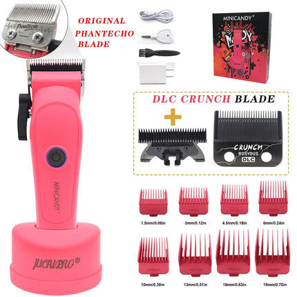 JUCAI MINICANDY JC06 Professional Hair Clipper DLC Blade 7200RPM Brushless Motor with Base Charger 3200mAh Hair Cutting Machine