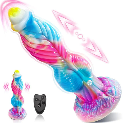 Thrusting Horse G-spot Dildo Vibrator  11.8" Monster Big Dildo Vibrations App Remote Control Suction Cup Adult Sex Toy for Women
