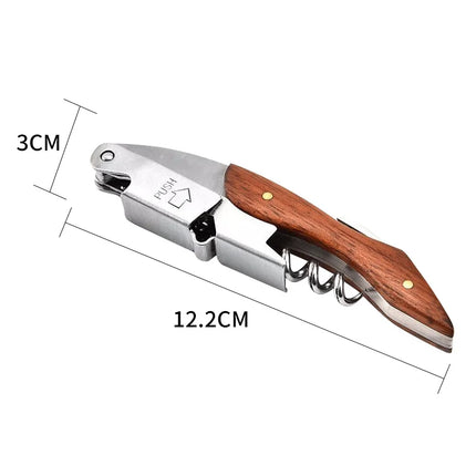 Free Personalised Corkscrew Engraved Wine Opener With Holster Wood Handle Bottle Opener Fathers Day Birthday Gifts Man Present