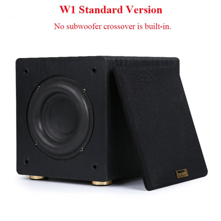 Professional 6.5-inch Passive Subwoofer with 100W Peak Power 4 Ohms Built-in Crossover Home Theatre Home Use Wooden Speaker