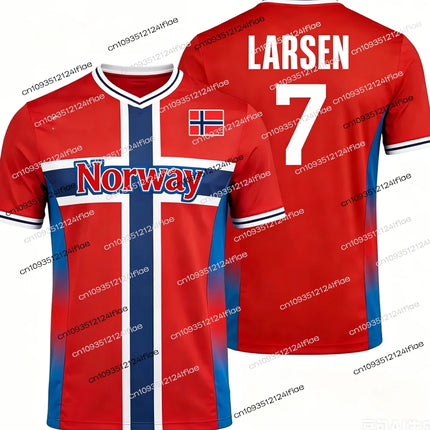 2026 Norway Style Men's Football Sports T-Shirt HAALAND Special Edition Football Jersey Outdoor Quick-Drying T-Shirt Casual Wear