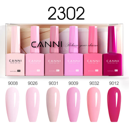 9ml CANNI Gel Nail Polish HEMA FREE TPO FREE Round Brush Gorgeous Color Soak Off UV LED Semi Permanent Gel Varnish Winter Nails
