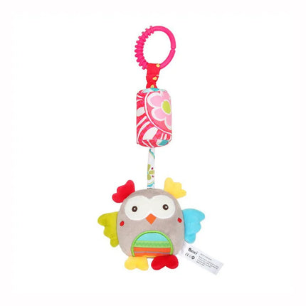 Baby Sensory Hanging Rattles Soft Learning Toy Plush Animals Stroller Infant Car Bed Crib with Teether for Babies Toddlers