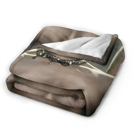 Mingi Kpop Ateez Band Flannel Blanket Autumn  Warm Bedding Throws for Children Outdoor Funny Bedspread Sofa Bed Cover