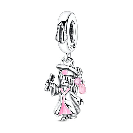 925 Sterling Silver Charms Mother Girl Boy Family Life Pendant Beads Fit Original Bracelet Necklace Diy Charm Women's Party Gift