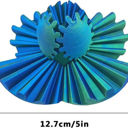 Gear Ball 3D Printed Fidget Toys Spin Ball or Cube Stress Relief Desk Toy Anxiety Relax Activity For Adults Kids Gift